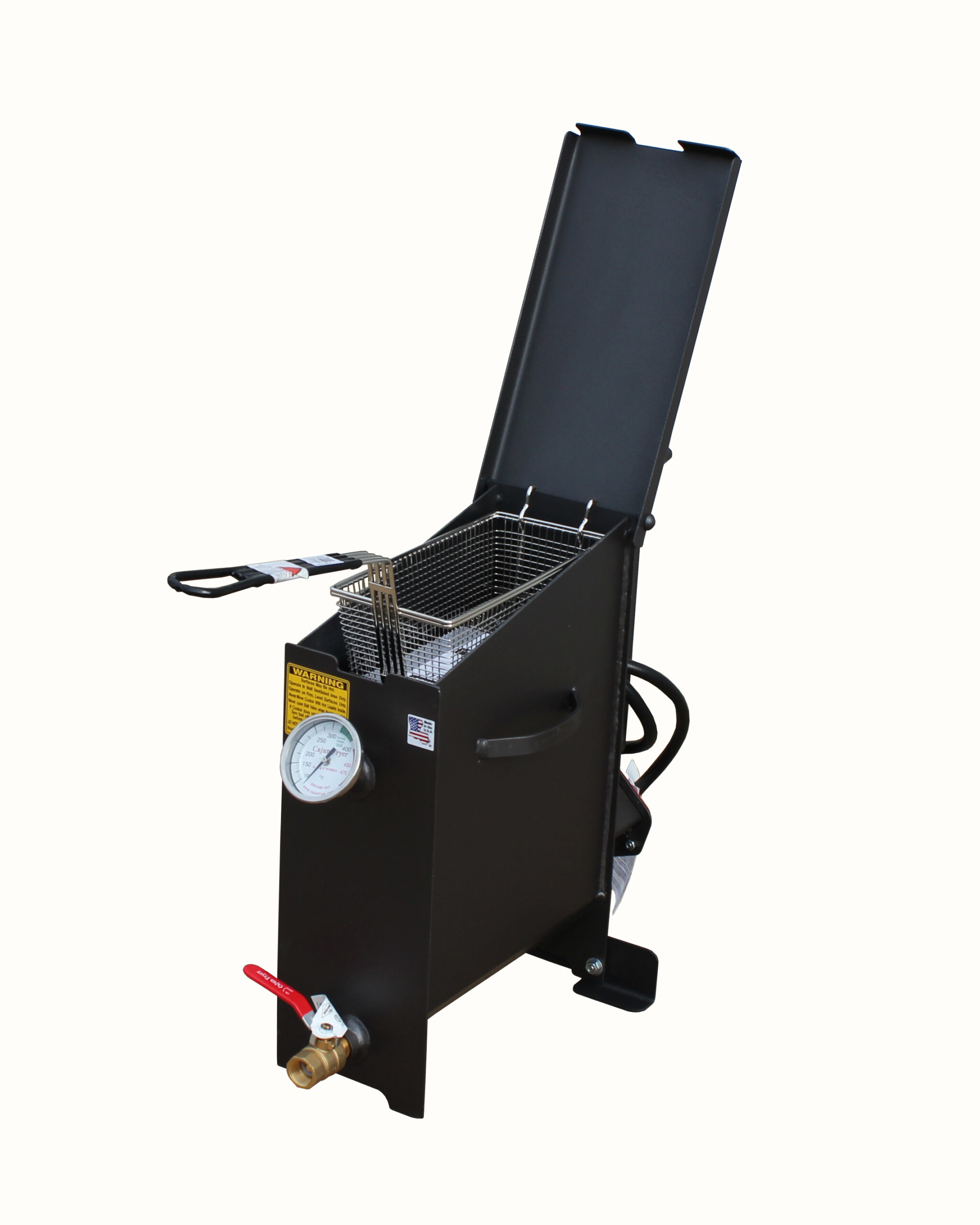 R&V Works FF1R 2.5 Gallon 1-Basket Fryer – No Stand