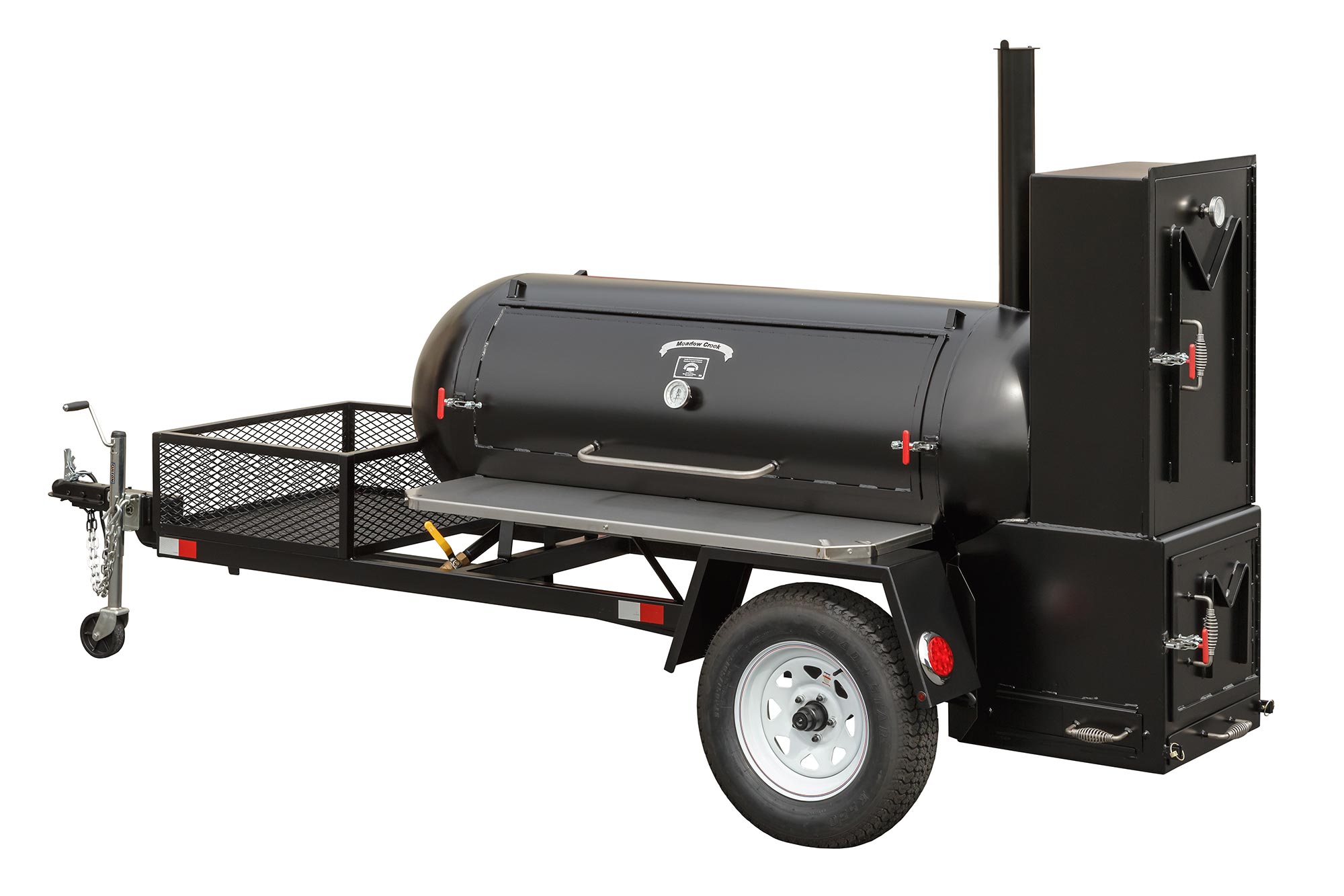 BBQ Smoker 250 Gallon Reverse Flow Patio BBQ Cooker Grill Box