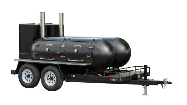 Custom Trailer with dual TS500s and Optional Stainless Steel Shelves and Smoke Stacks