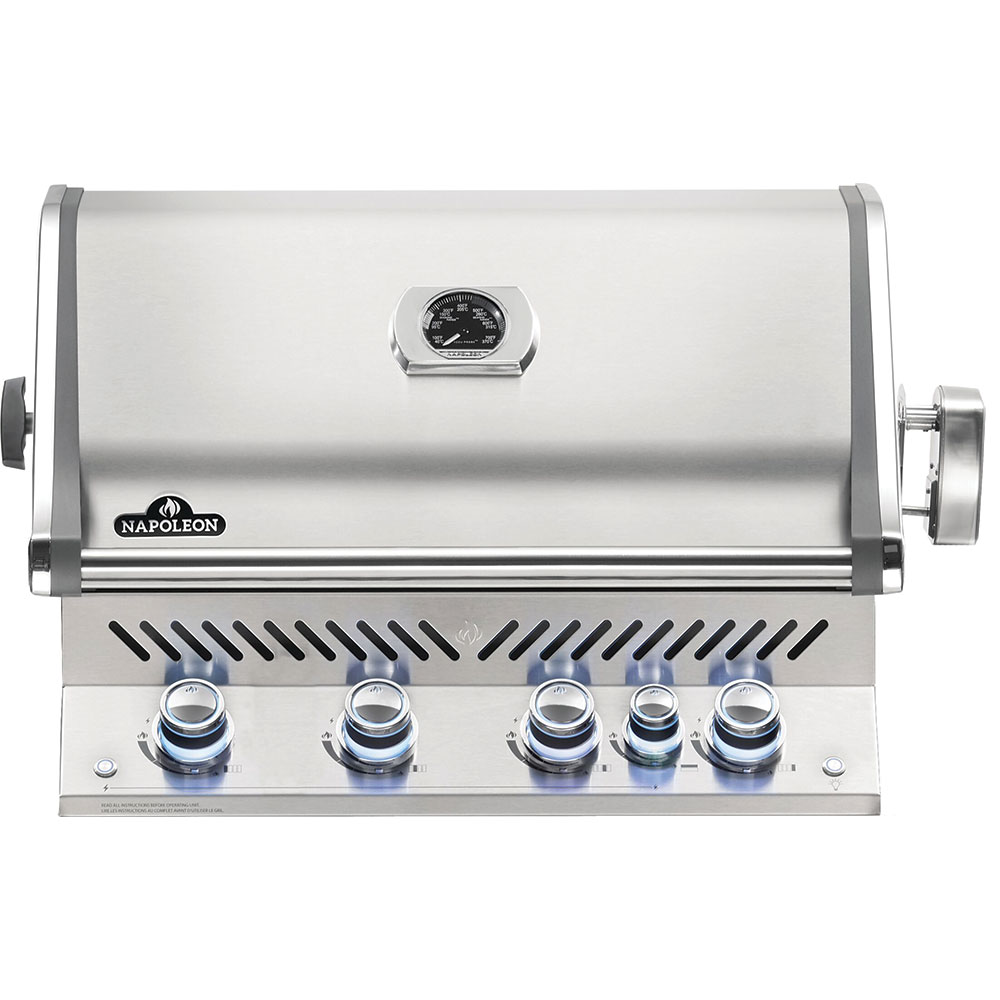 auktion tornado udtale Napoleon: Built-in Prestige PRO™ 500 RB Gas Grill Head With Infrared Rear  Burner - Stainless Steel - Grillbillies BBQ