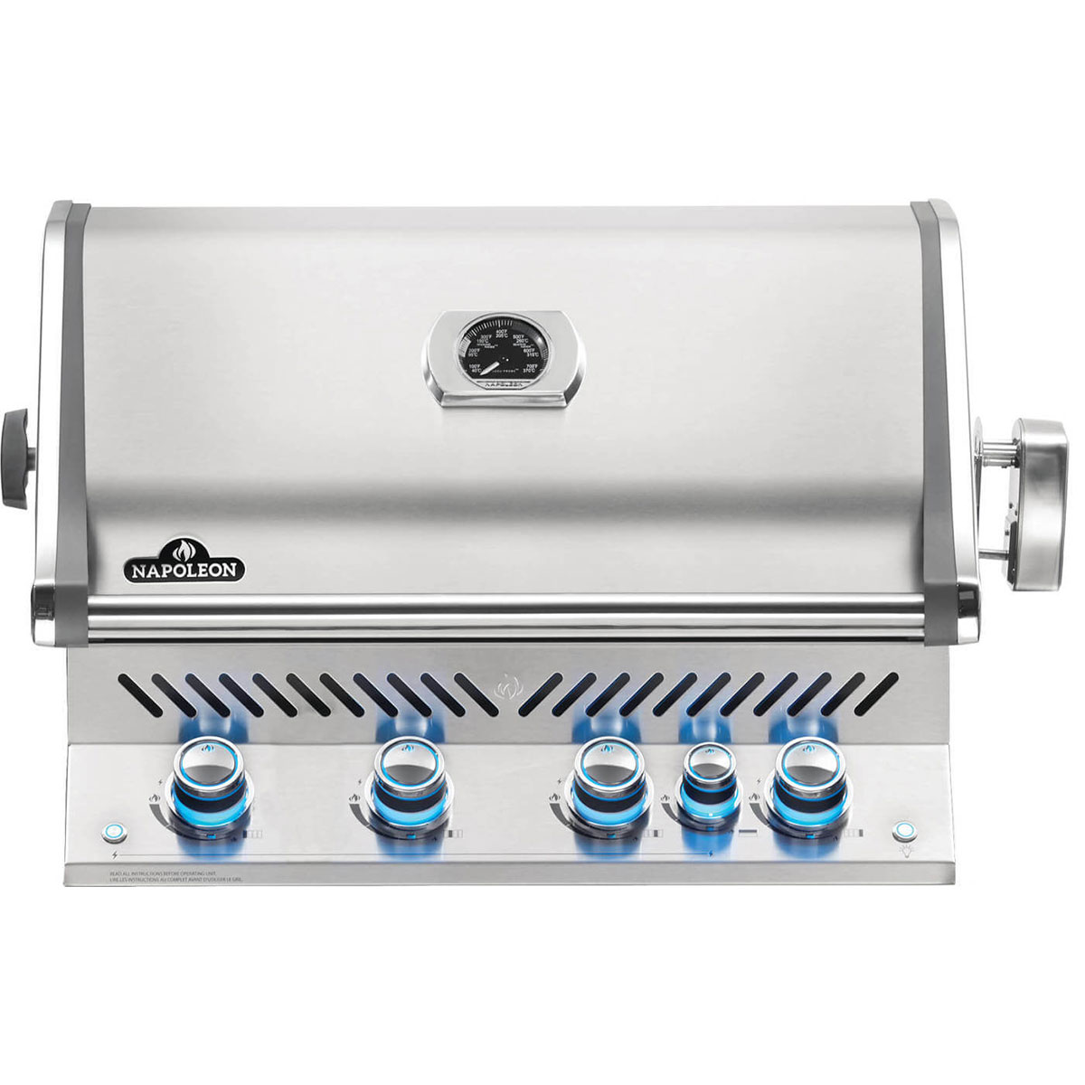 Built-in Prestige PRO™ 500 RB Gas Grill Head with Infrared Rear Burner – Stainless Steel