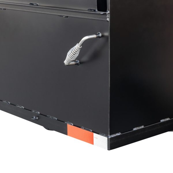 Cool-to-the-Touch Handle on BBQ144 Chicken Cooker Trailer