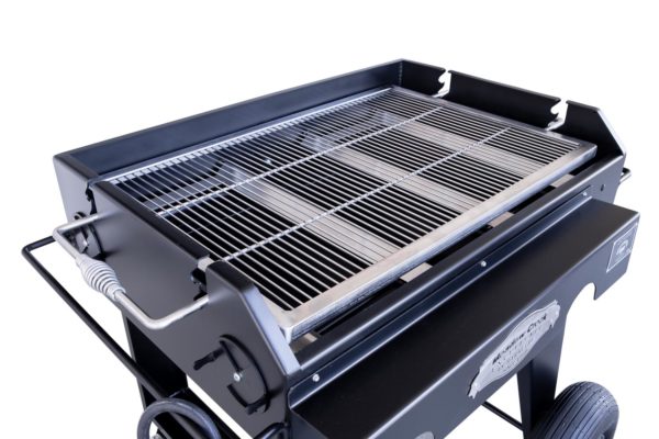 Height Adjustable Stainless Steel Grate on BBQ36G Flat Top Grill