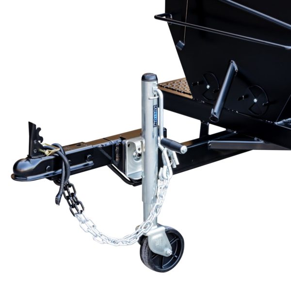 Hitch and Wheel Jack on Caterer's Delight Trailer