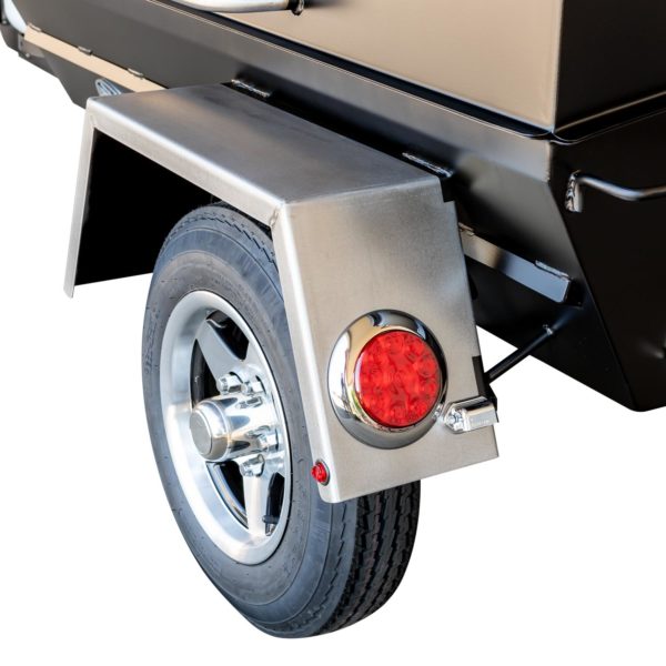 Stainless Steel Fenders Included With Optional Trim Package on PR Trailer