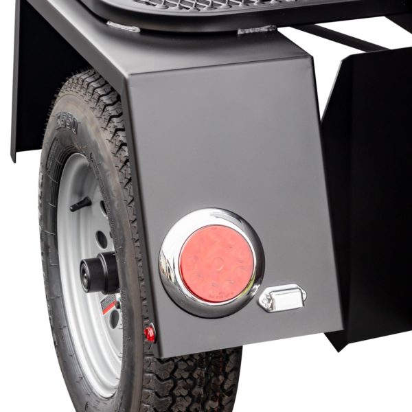 Fender and Flush-Mount LED Light on TS120 Tank Smoker Trailer