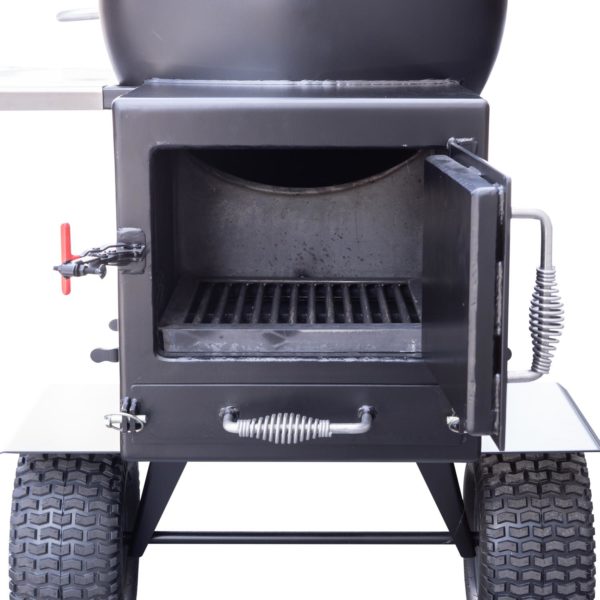 Optional Insulated Firebox With Removable Grate and Ash Pan on TS70P Tank Smoker