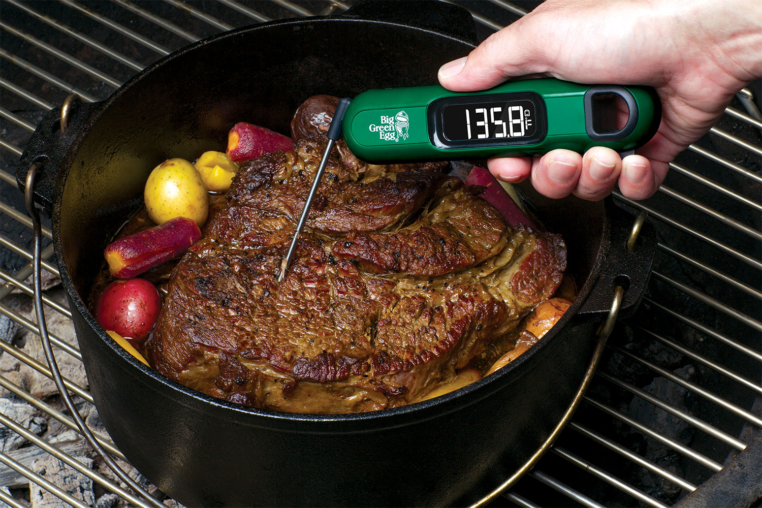 Big Green Egg Instant Read Thermometer With Bottle Opener Grillbillies BBQ