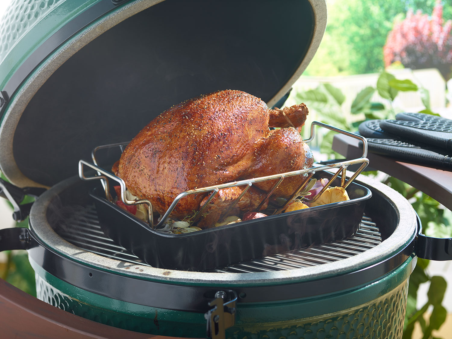 Brined Turkey on a Large EGG