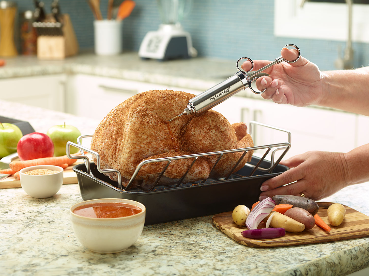 Turkey Being Injected