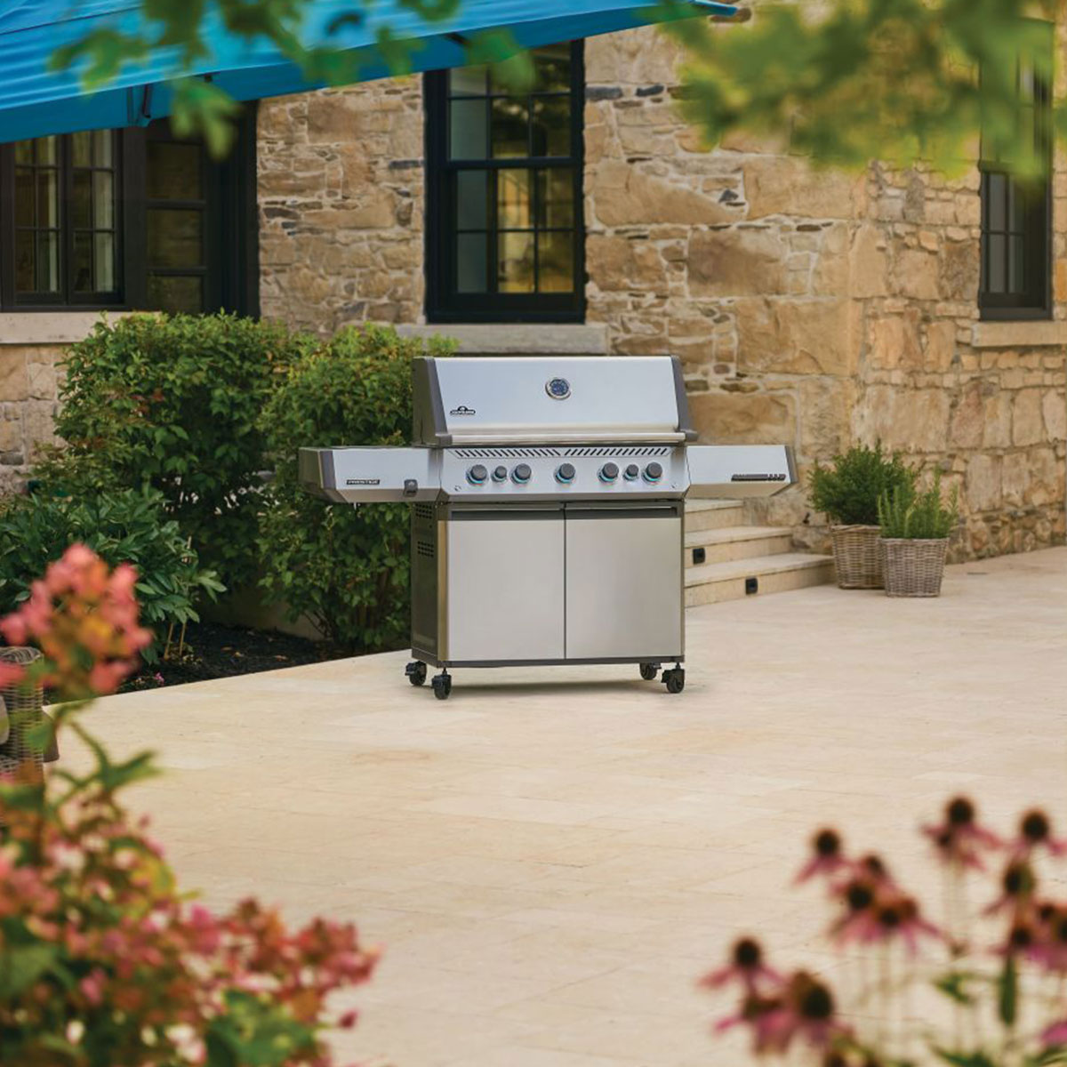 Napoleon Prestige® 665 EVO RSIB Gas Grill with Infrared Side & Rear Burner - Stainless Steel
