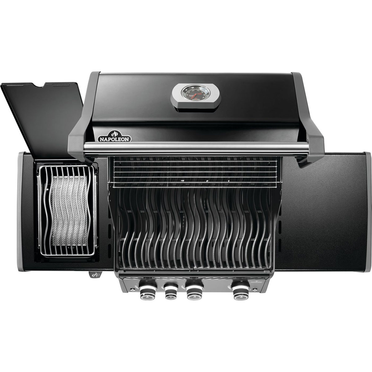 Napoleon Rogue® PRO 425 SIB Gas Grill with Infrared Side Burners - Black