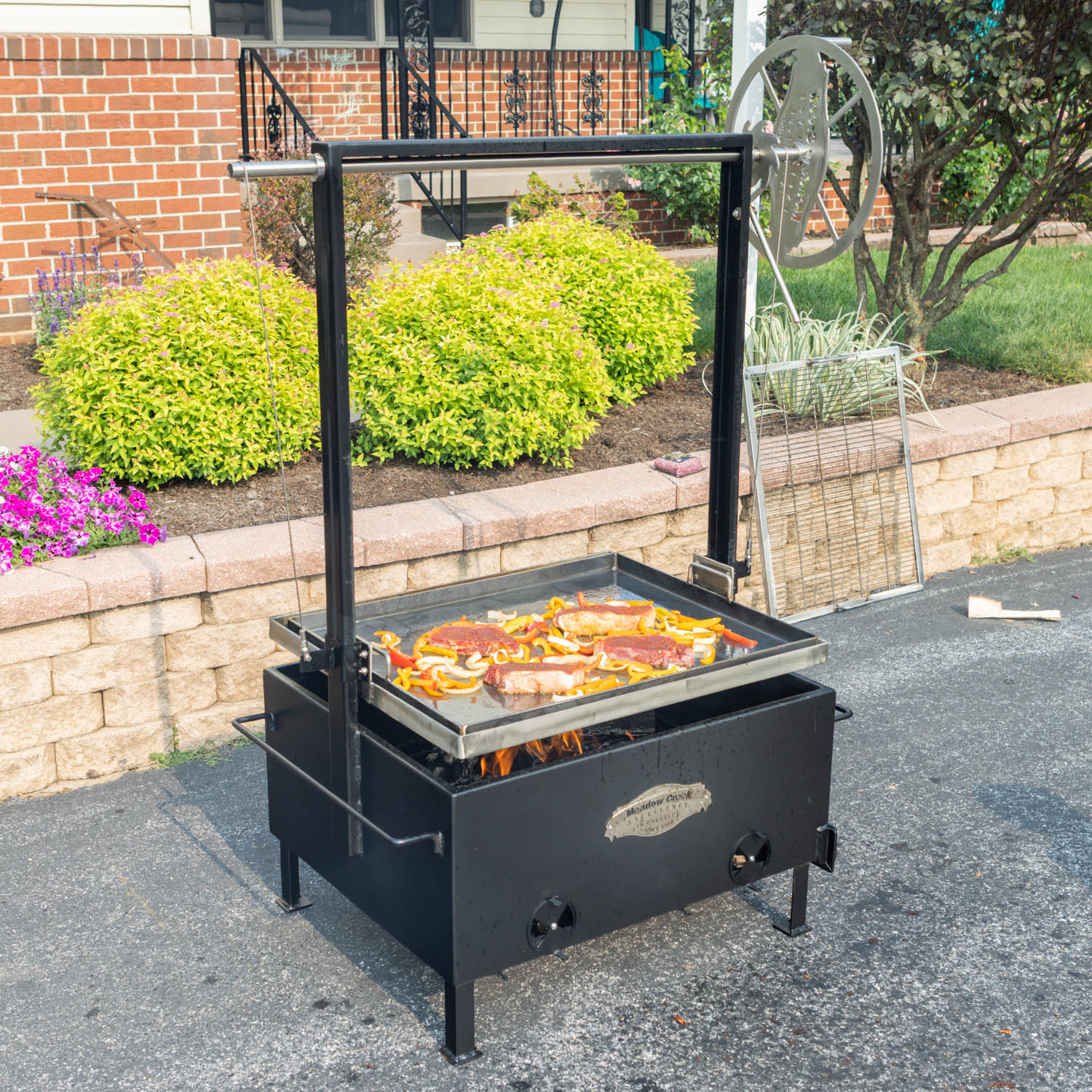 Meadow Creek SMFP34 Fire Pit With Optional Griddle
