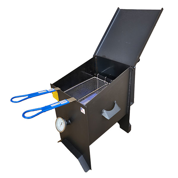 R&V Works FF2S-ST 6 Gallon 2-Basket Fryer With Stand