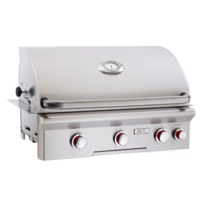 American Outdoor Grill 30" T-Series Built-In Gas Grill With Analog Thermometer, With Backburner