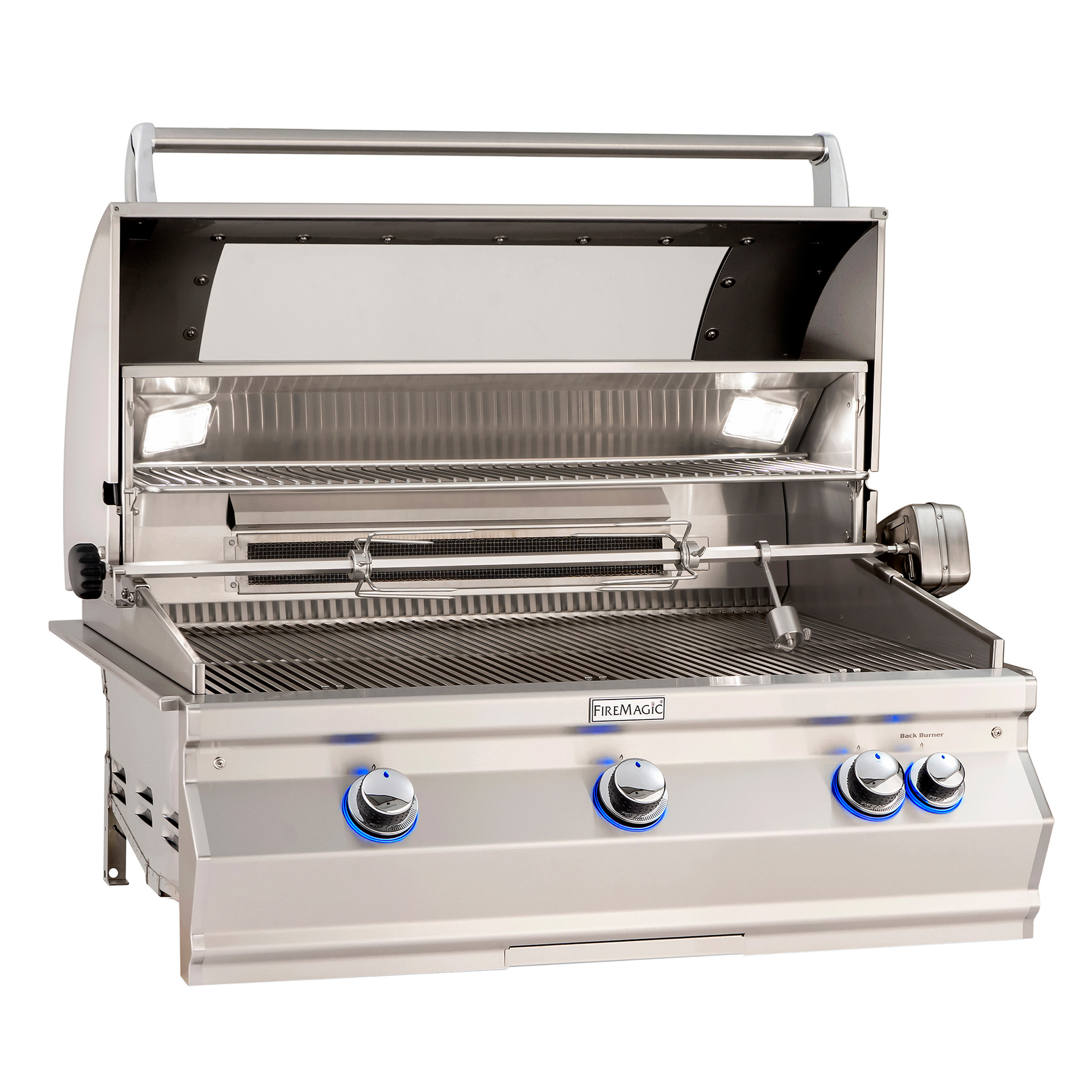 Fire Magic® 40" Aurora A790i Built-In Gas Grill With Analog Thermometer, With Window, With Backburner