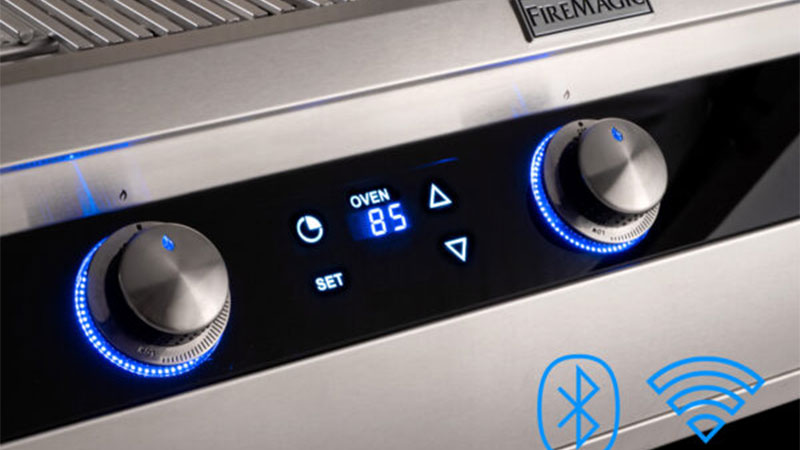 Fire Magic® Echelon Diamond Built-In Gas Grill With Digital Thermometer Feature - Digital Underglass Thermometer