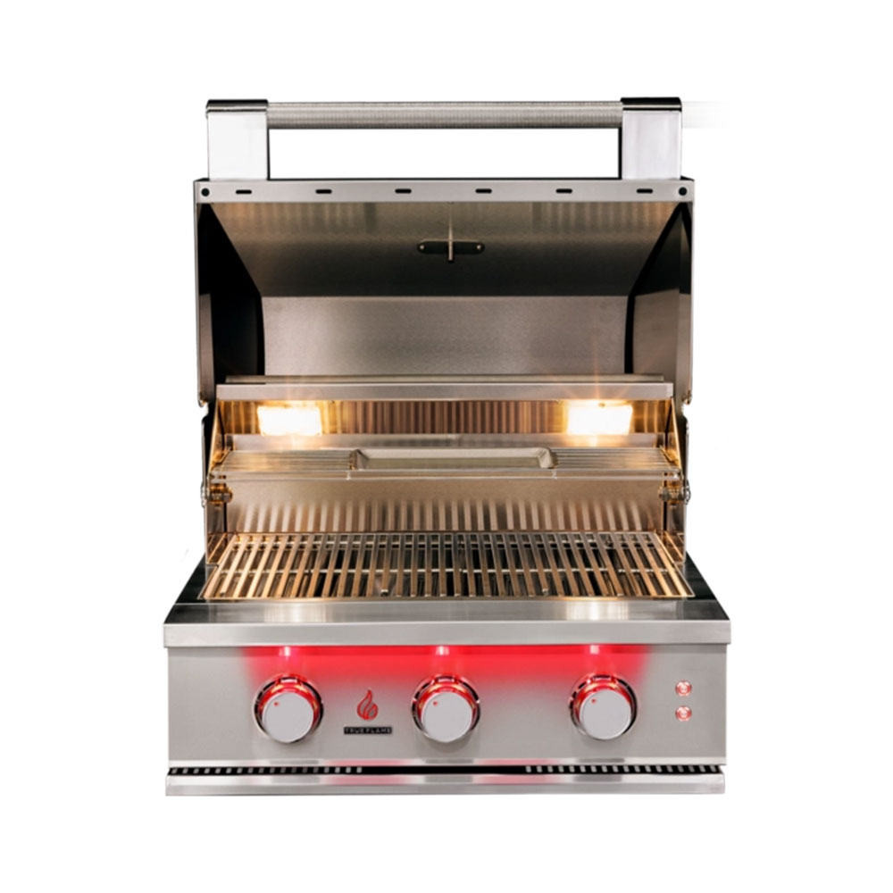 True Flame 25" Stainless Steel Built-In Gas Grill