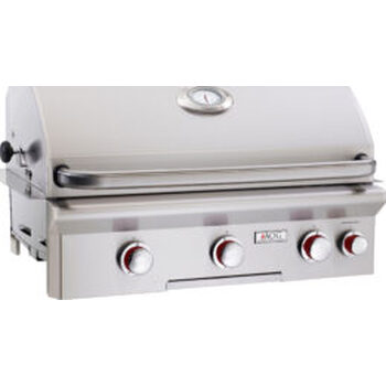 American Outdoor Grill 30" T-Series Built-In Gas Grill With Analog Thermometer, With Backburner