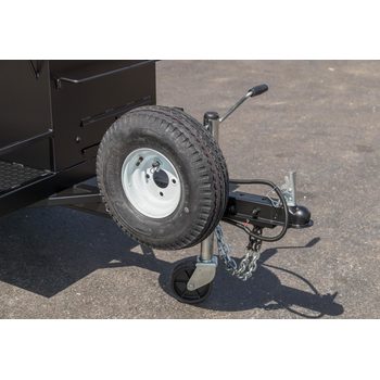Optional Spare Tire Mounted on Caterer's Delight Trailer