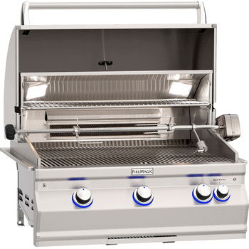 Fire Magic® 34" Aurora A660i Built-In Gas Grill With Analog Thermometer, With Backburner