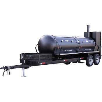 Meadow Creek TS1000 BBQ Smoker Trailer With Optional Stainless Steel Exterior Shelves