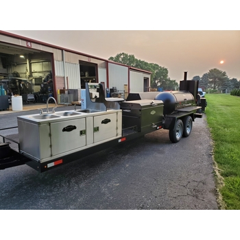 Meadow Creek TS250 Custom Trailer With 4-Bowl Stainless Steel Sink