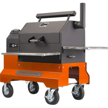 Yoder YS480s Competition Cart Pellet Smoker w/SS Shelves
